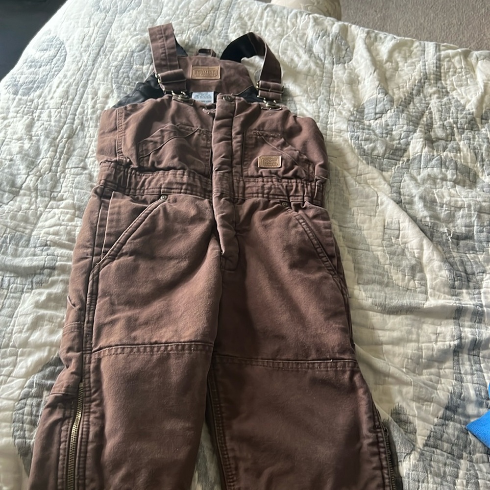 Boys workwear insulated overalls